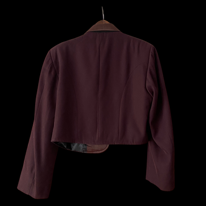 1980s Eggplant Wool Marching Band Jacket