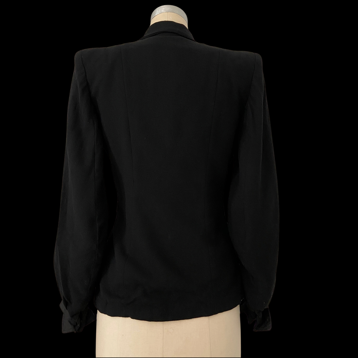 1930s Black Wool Jacket