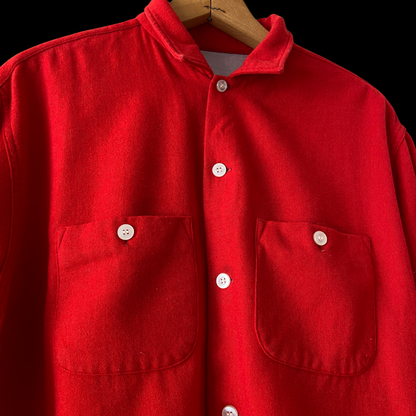 1950s Red Wool Shirt