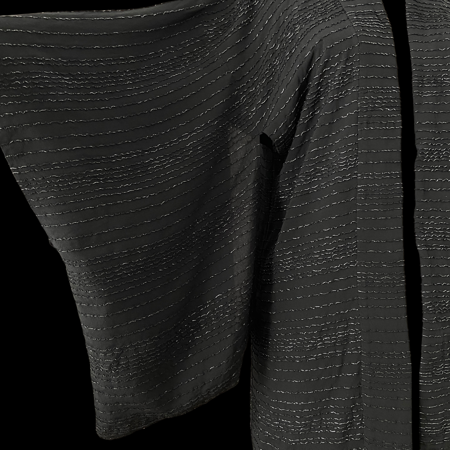 1940s Japanese Haori Black Silk Jacket