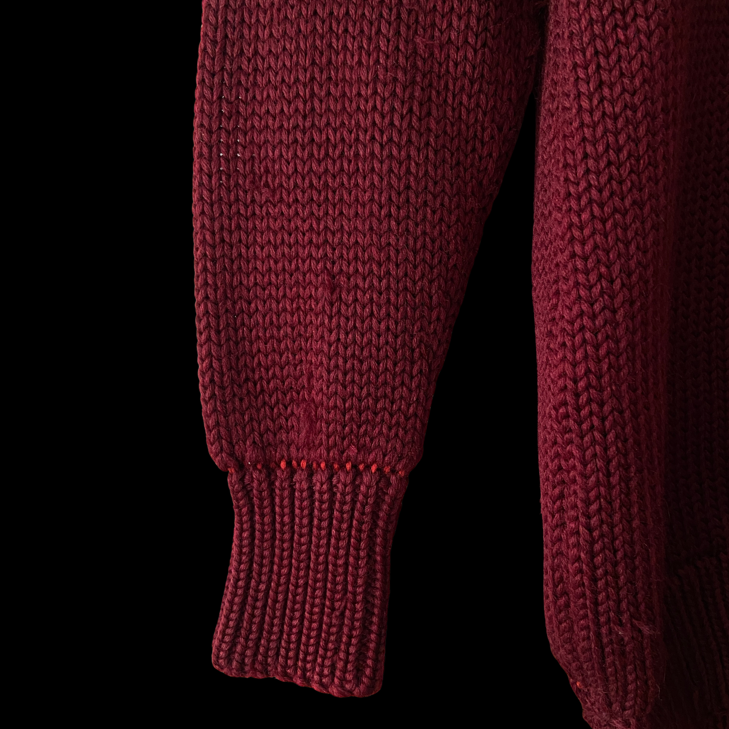 1900s Red Wool Athletic Sweater by Wright & Ditson