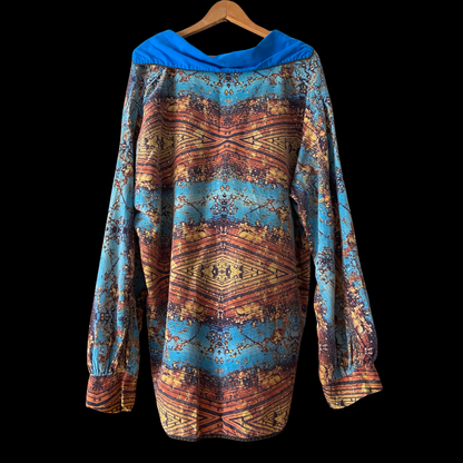 1970s Psychedelic Print Cotton Top