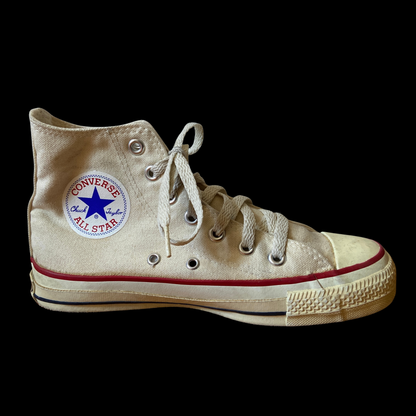 1980s White Converse High Tops
