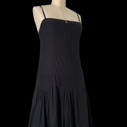 1990s does 1920s DKNY Black Cotton Dress