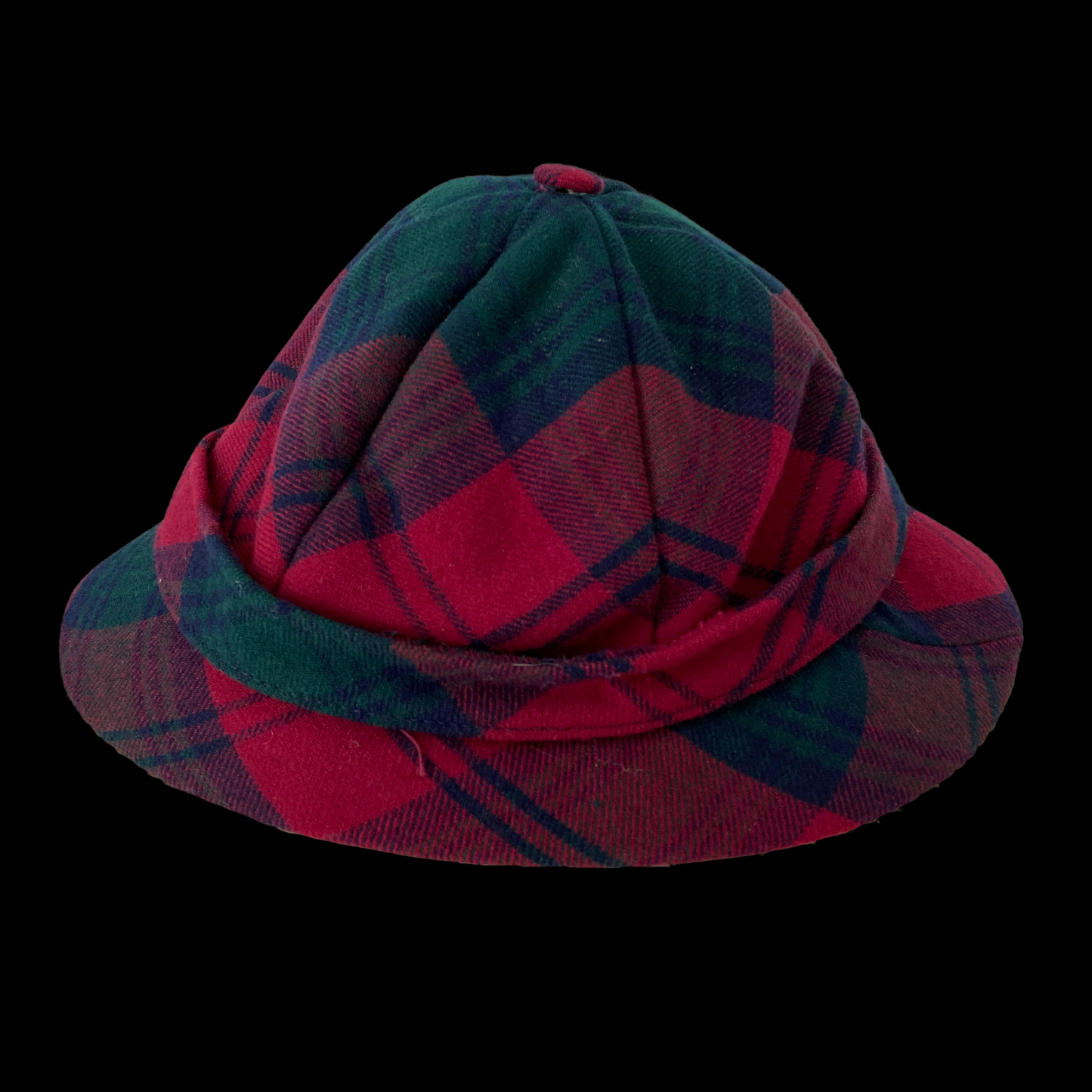 1950s 1960s Burberry Wool Plaid and Gaberdine Reversible Cape with Hat