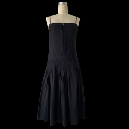 1990s does 1920s DKNY Black Cotton Dress