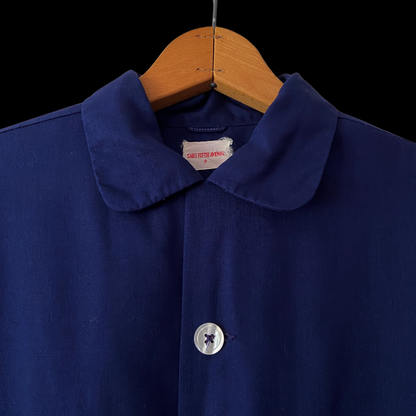 1950s Blue Loop Collar Shirt