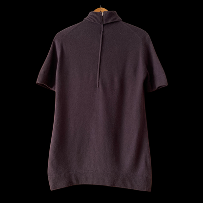 1960s Brown Cashmere Sweater with Patches