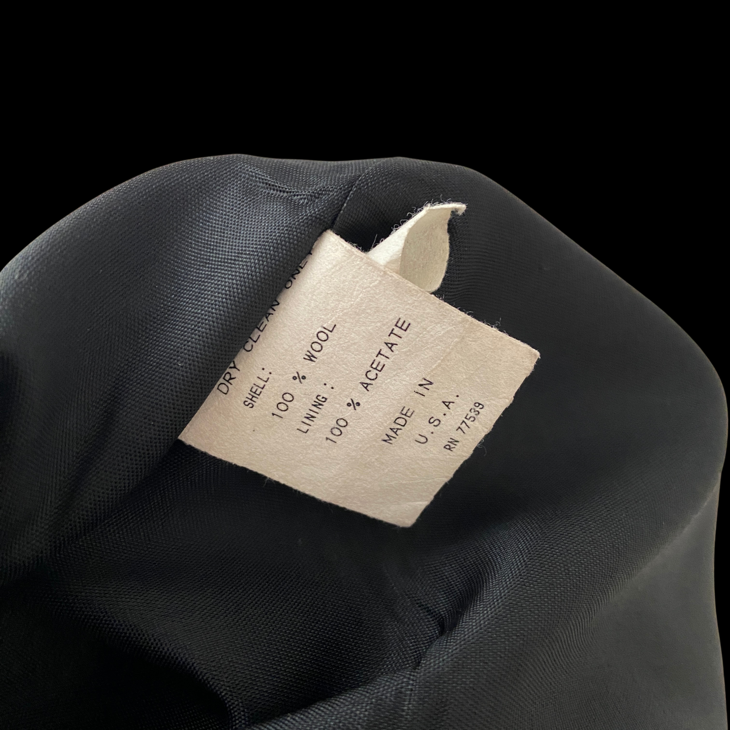 1990s Bonnie Cashin Style Black Wool Coat Turnlock