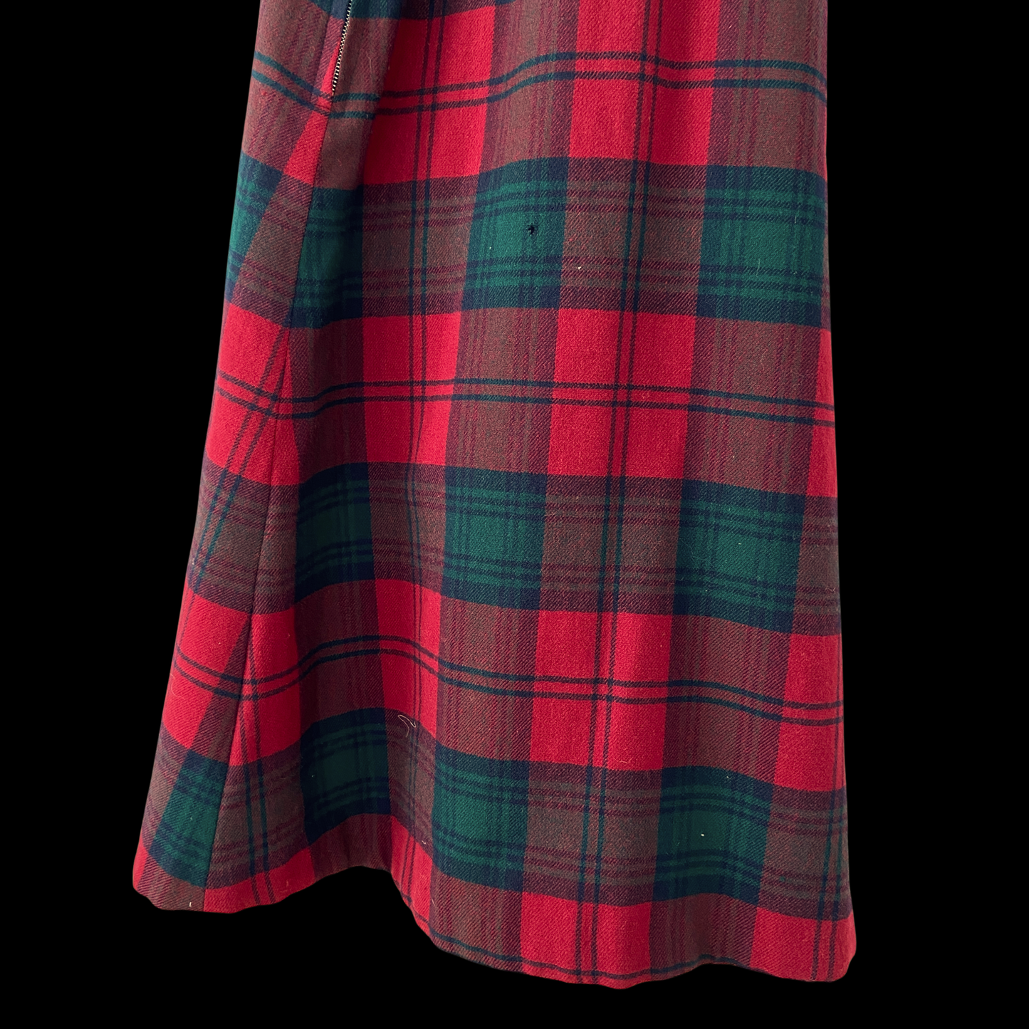 1950s 1960s Burberry Wool Plaid and Gaberdine Reversible Cape with Hat