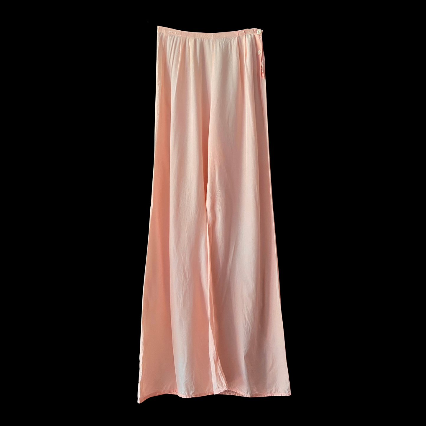 1940s Pink Rayon Lounge Pants