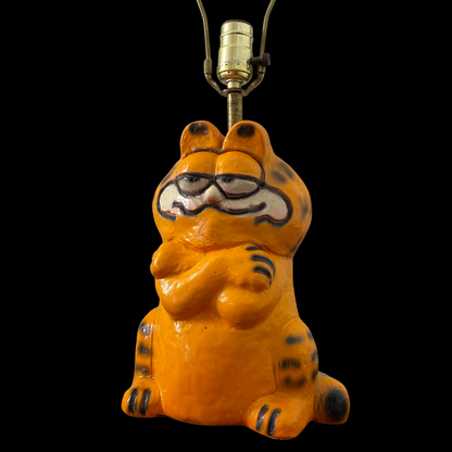 1970s 1980s Garfield Ceramic Lamp