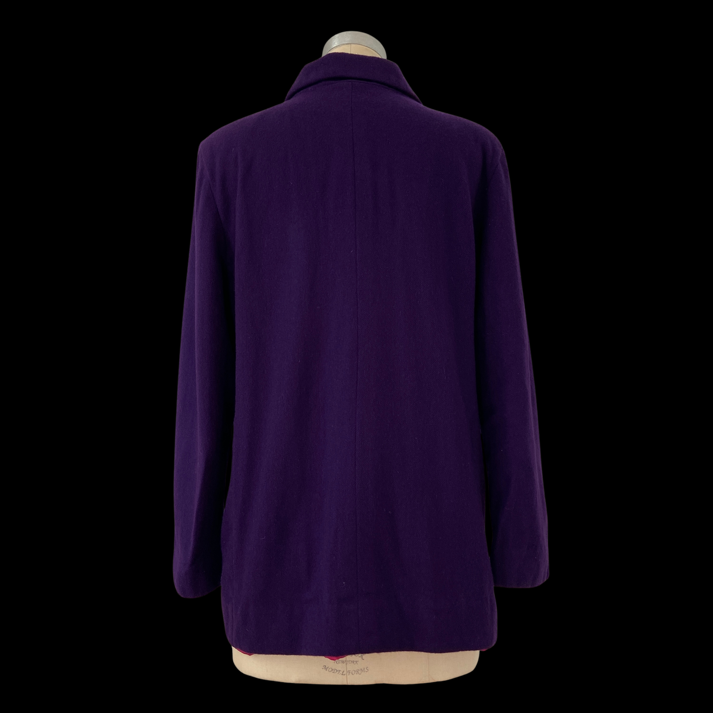 1960s Purple Wool Mod Jacket