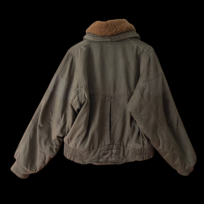 1980s Green Cotton Bomber Jacket
