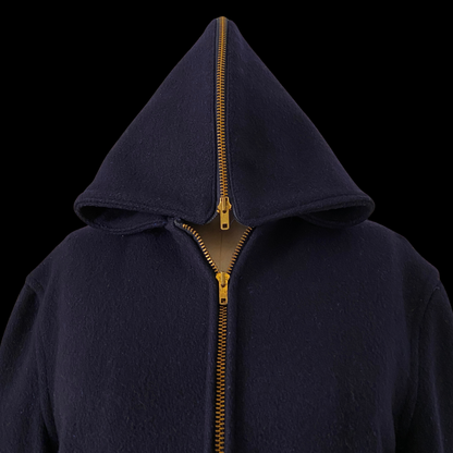 1950s Melton Wool Cadet Coat with Split Hood