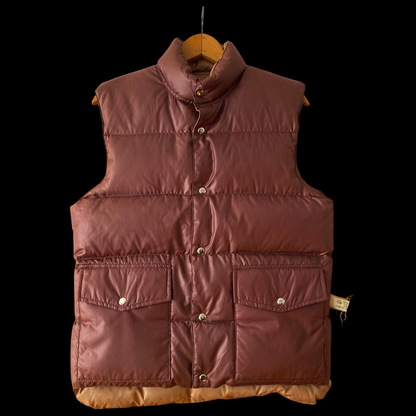1970s Brown Down Vest Reversible