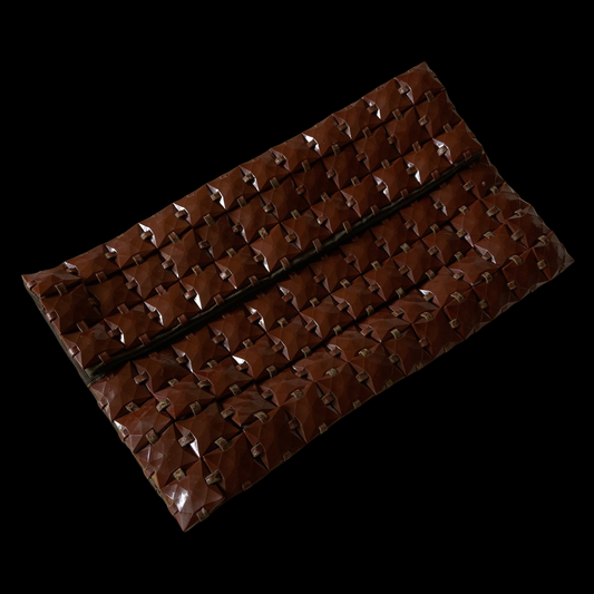 1940s Brown Plasti-square Clutch