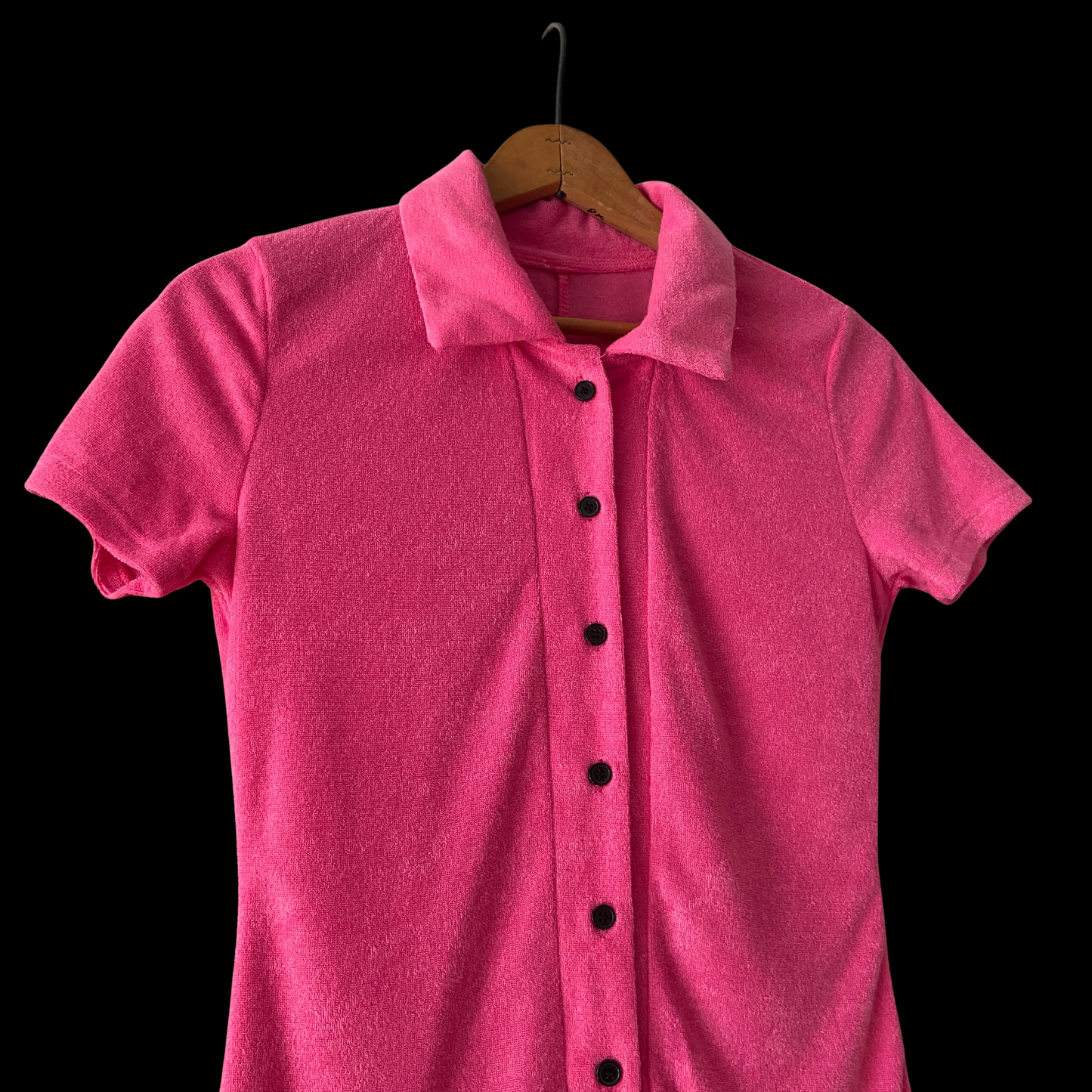 1970s Pink Terrycloth Romper