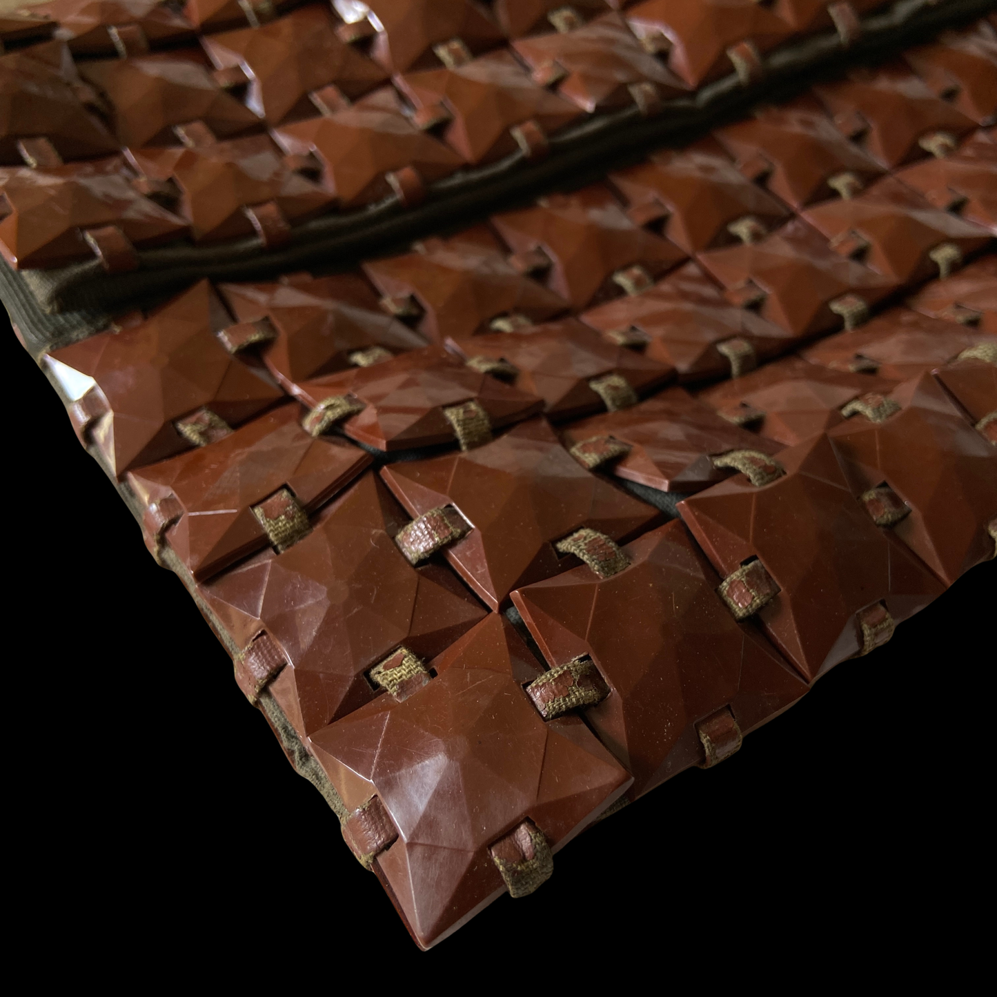 1940s Brown Plasti-square Clutch