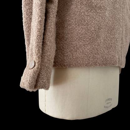 1940s Pink Boucle Wool Jacket Zelinka-Matlick and Forstmann