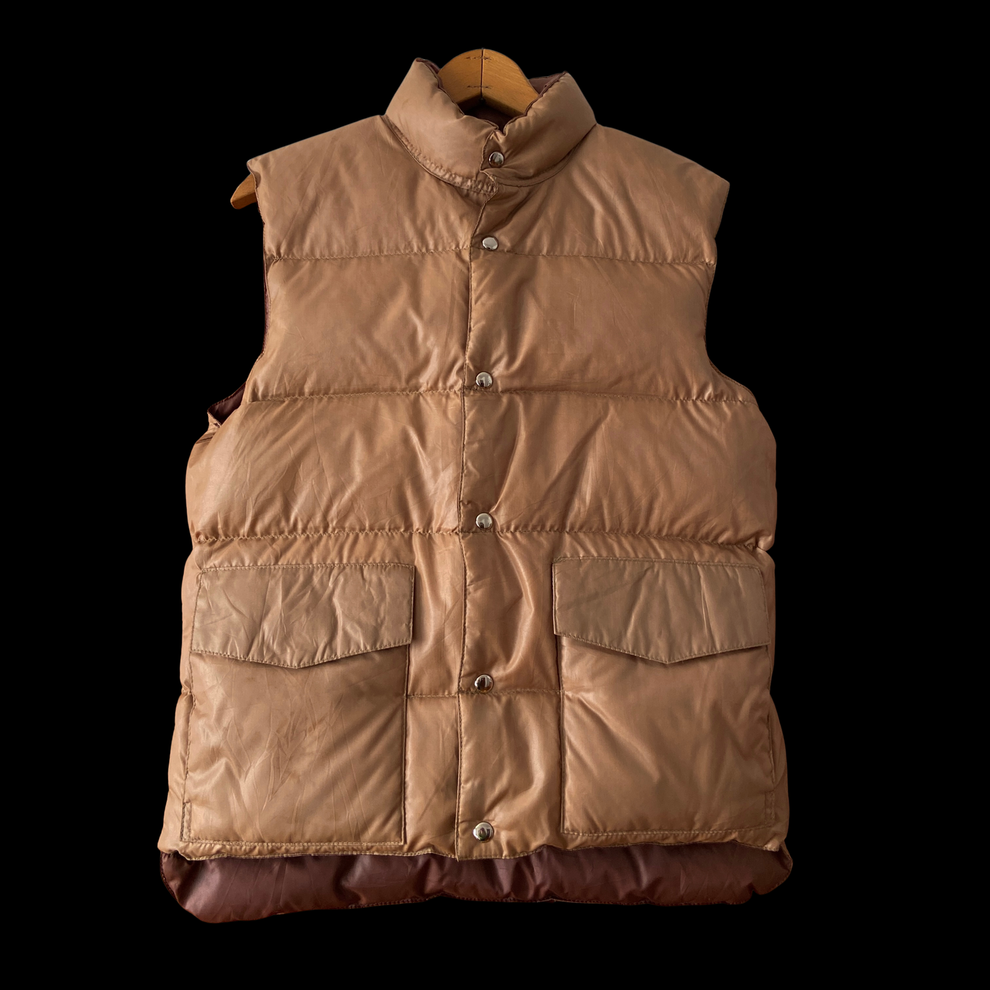 1970s Brown Down Vest Reversible