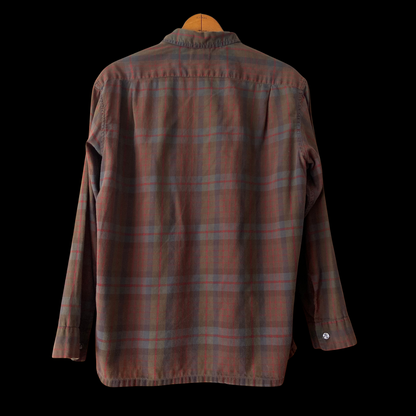 1950s 1960s McGregor Plaid Loop Collar