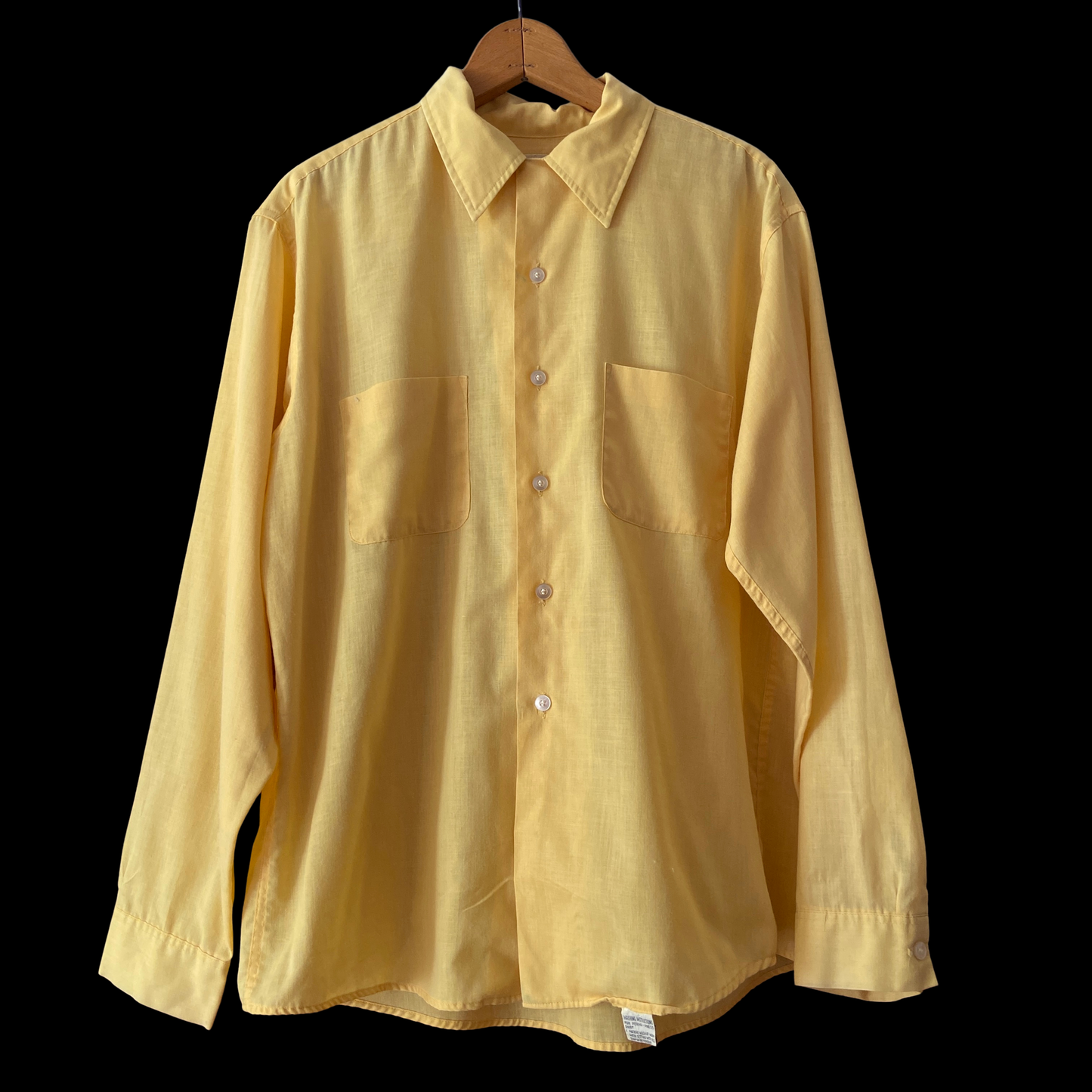 1950s Yellow Loop Collar Shirt