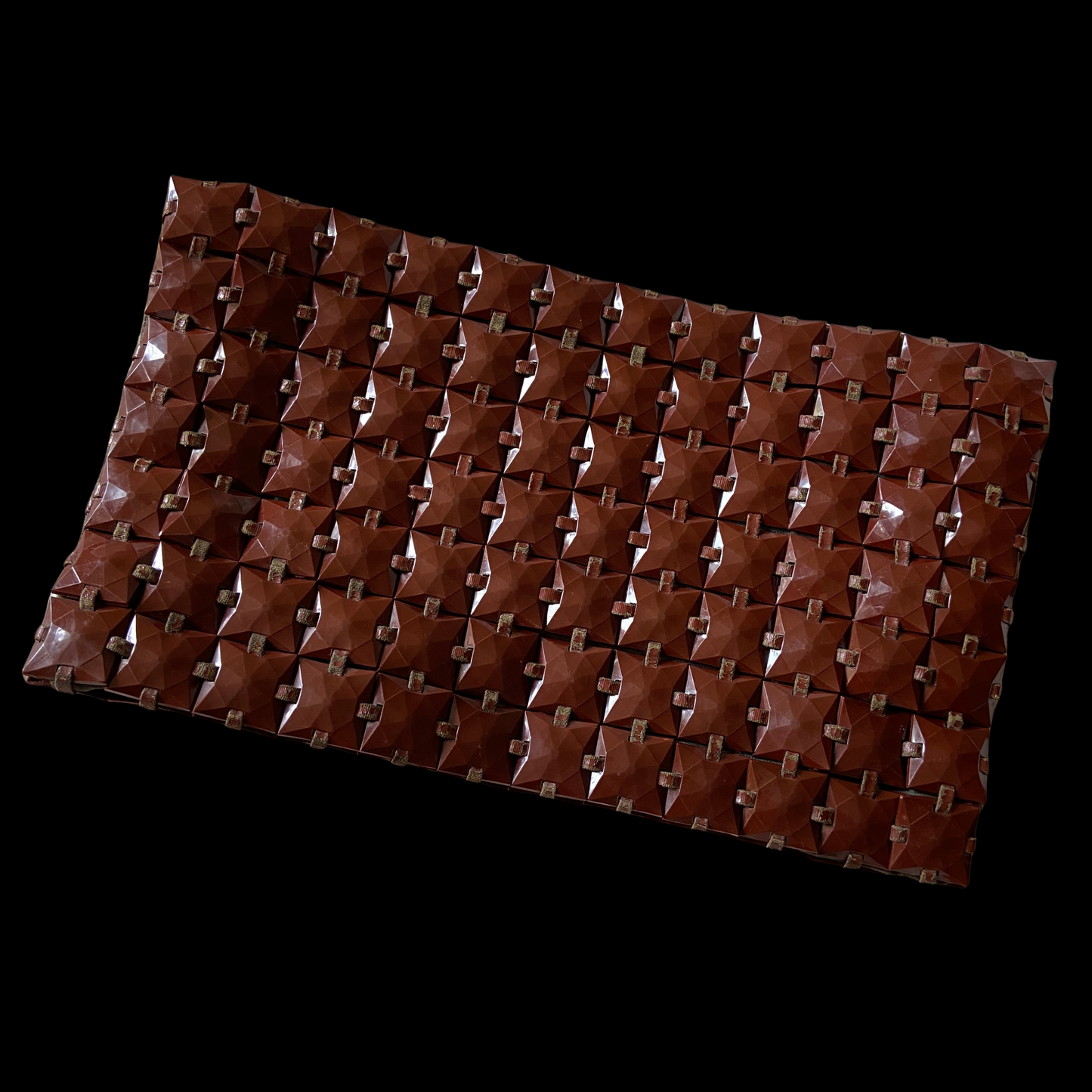 1940s Brown Plasti-square Clutch