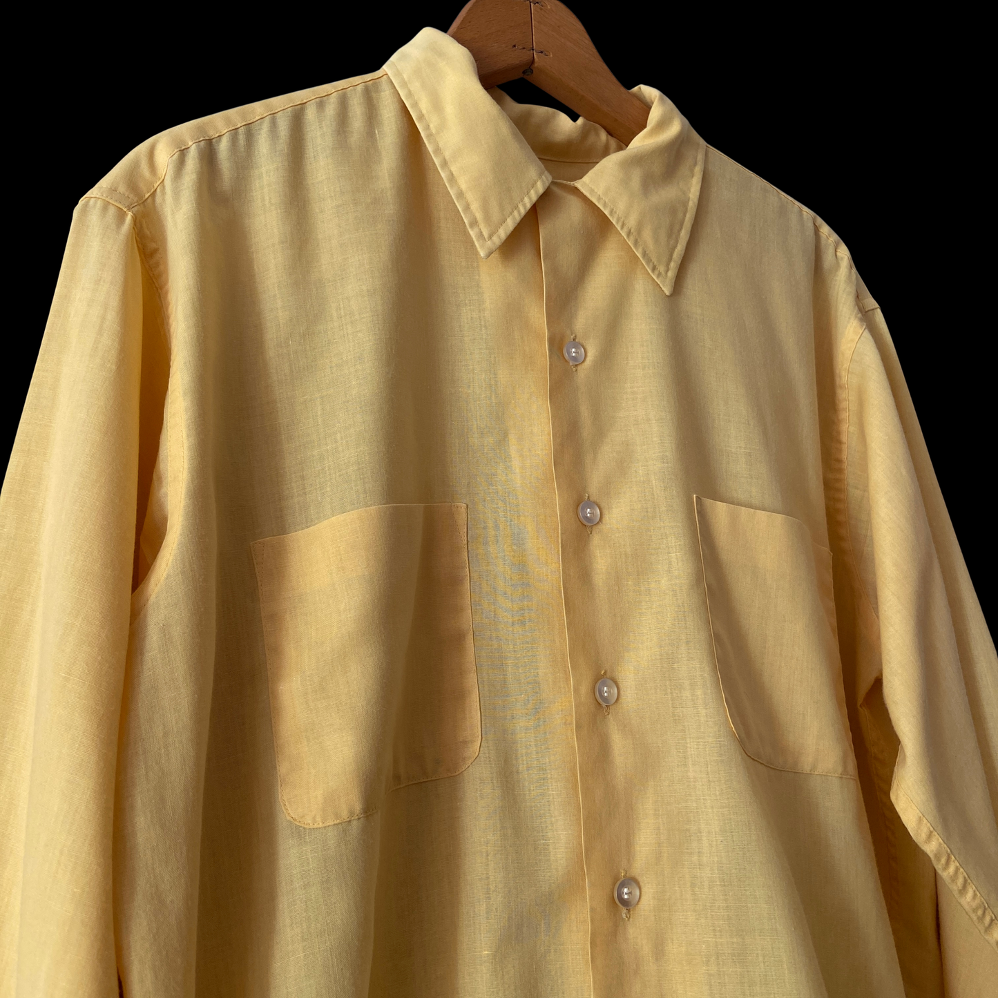 1950s Yellow Loop Collar Shirt