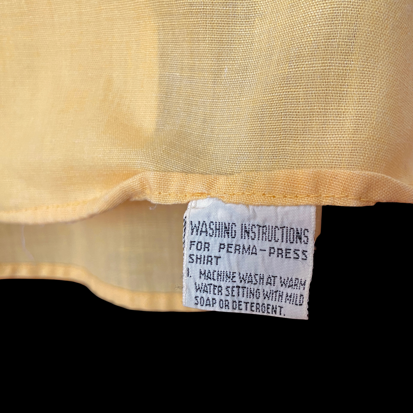 1950s Yellow Loop Collar Shirt