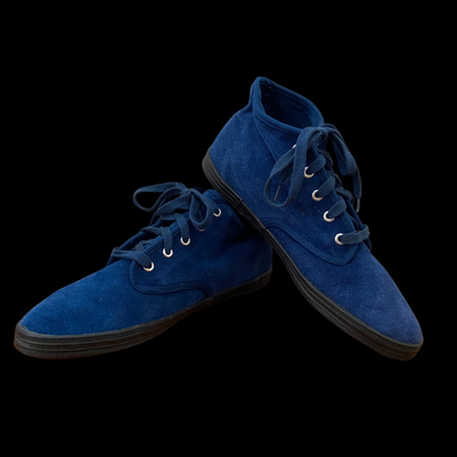 1980s Blue Suede Sneakers Deadstock