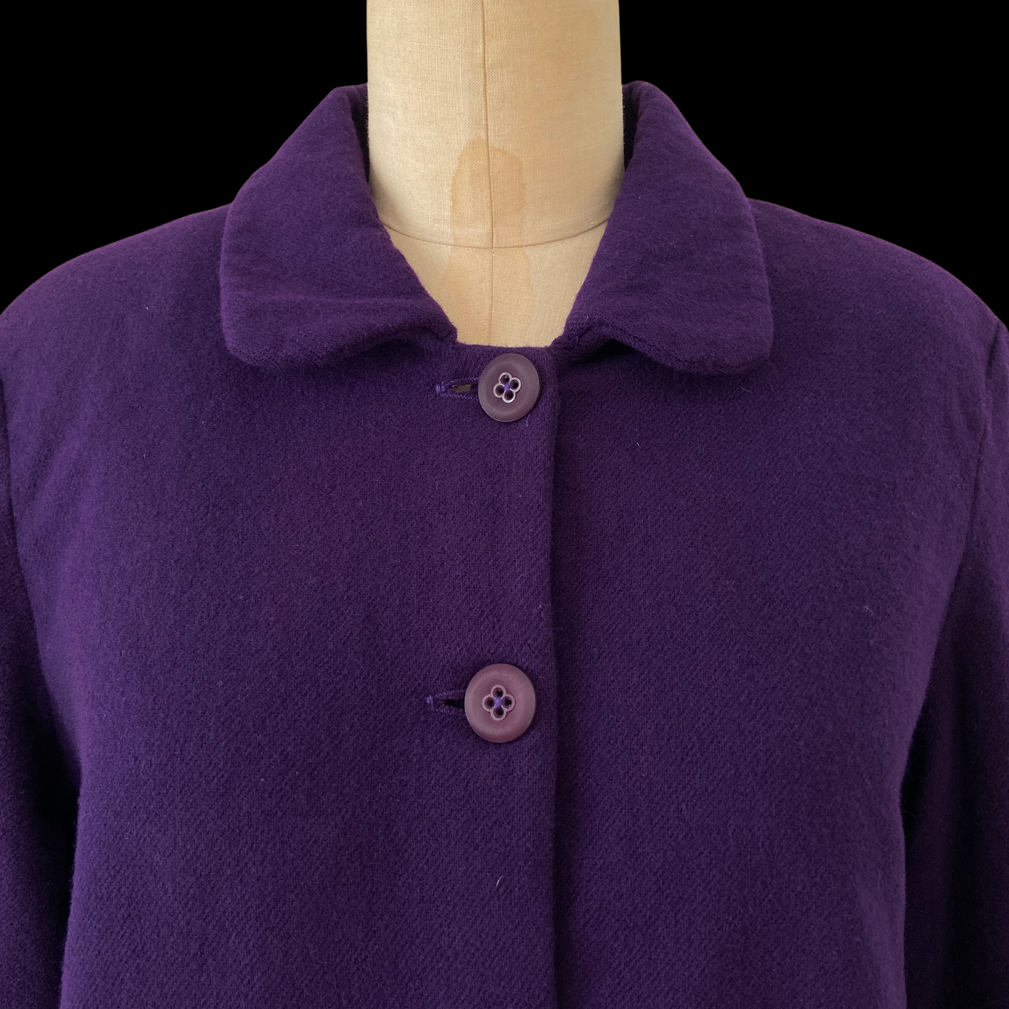 1960s Purple Wool Mod Jacket