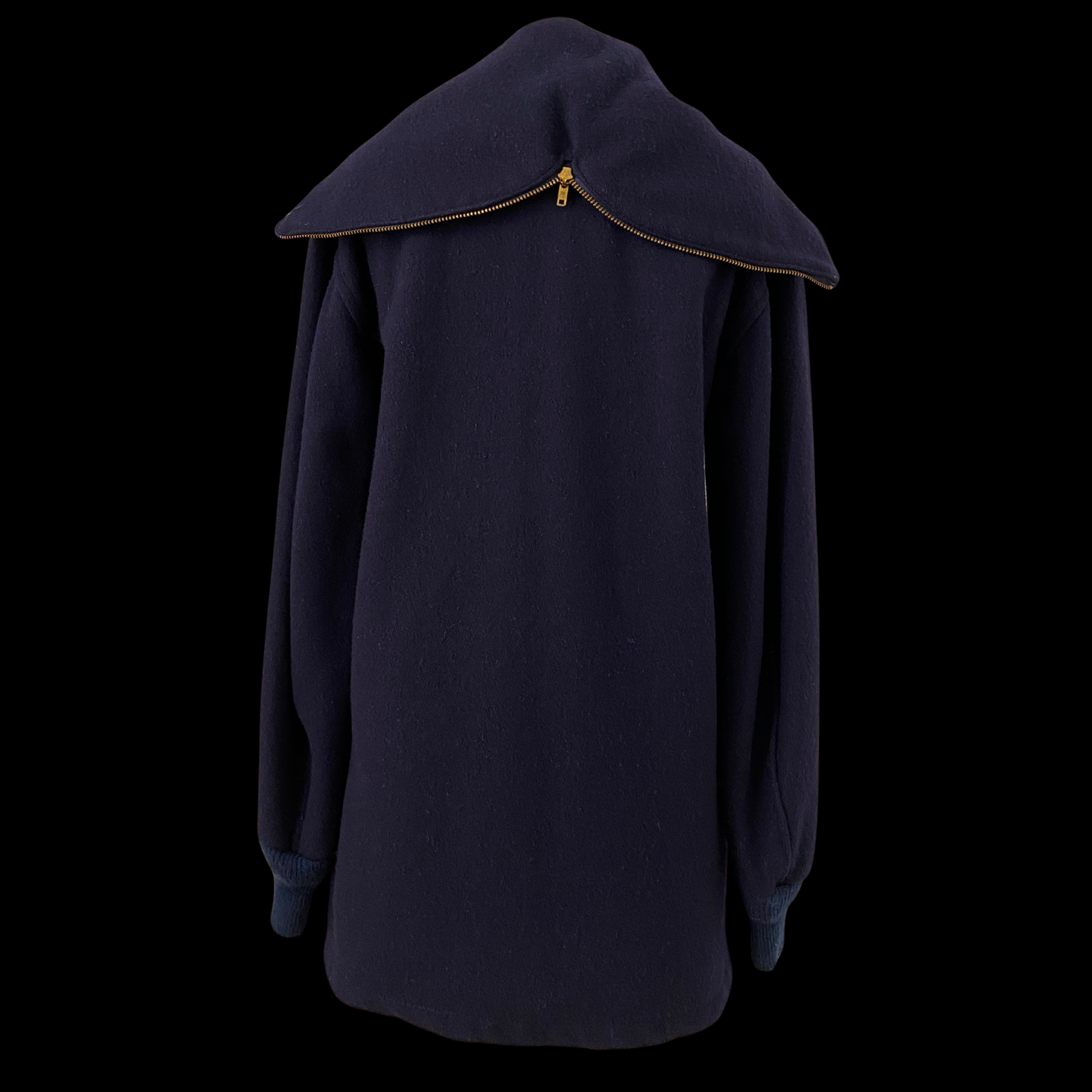 1950s Melton Wool Cadet Coat with Split Hood