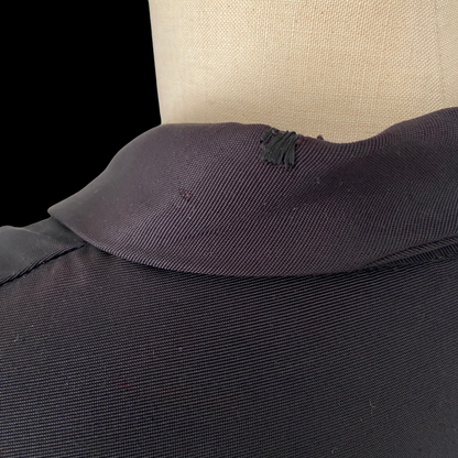 1940s Black Asymmetrical Dress with Pocket