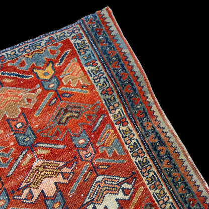 Antique Persian Heriz Rug Early 20th Century