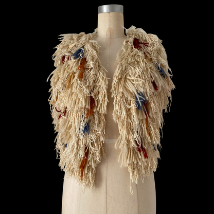 1970s Shaggy Yarn Vest Art To Wear