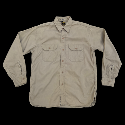 1940s Washington Dee Cee Tan Cotton Twill Shirt