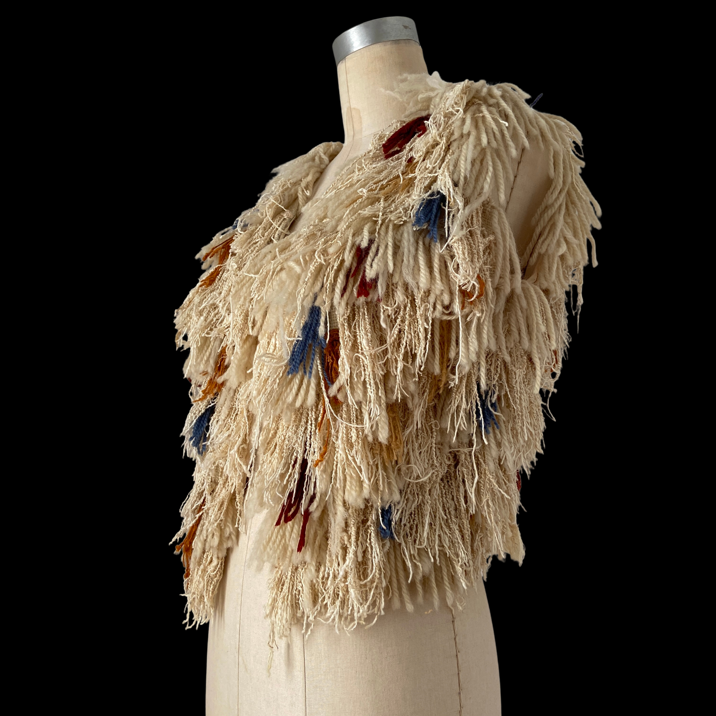 1970s Shaggy Yarn Vest Art To Wear
