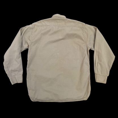 1940s Washington Dee Cee Tan Cotton Twill Shirt