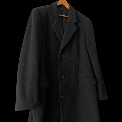 1990s Black Cashmere Coat