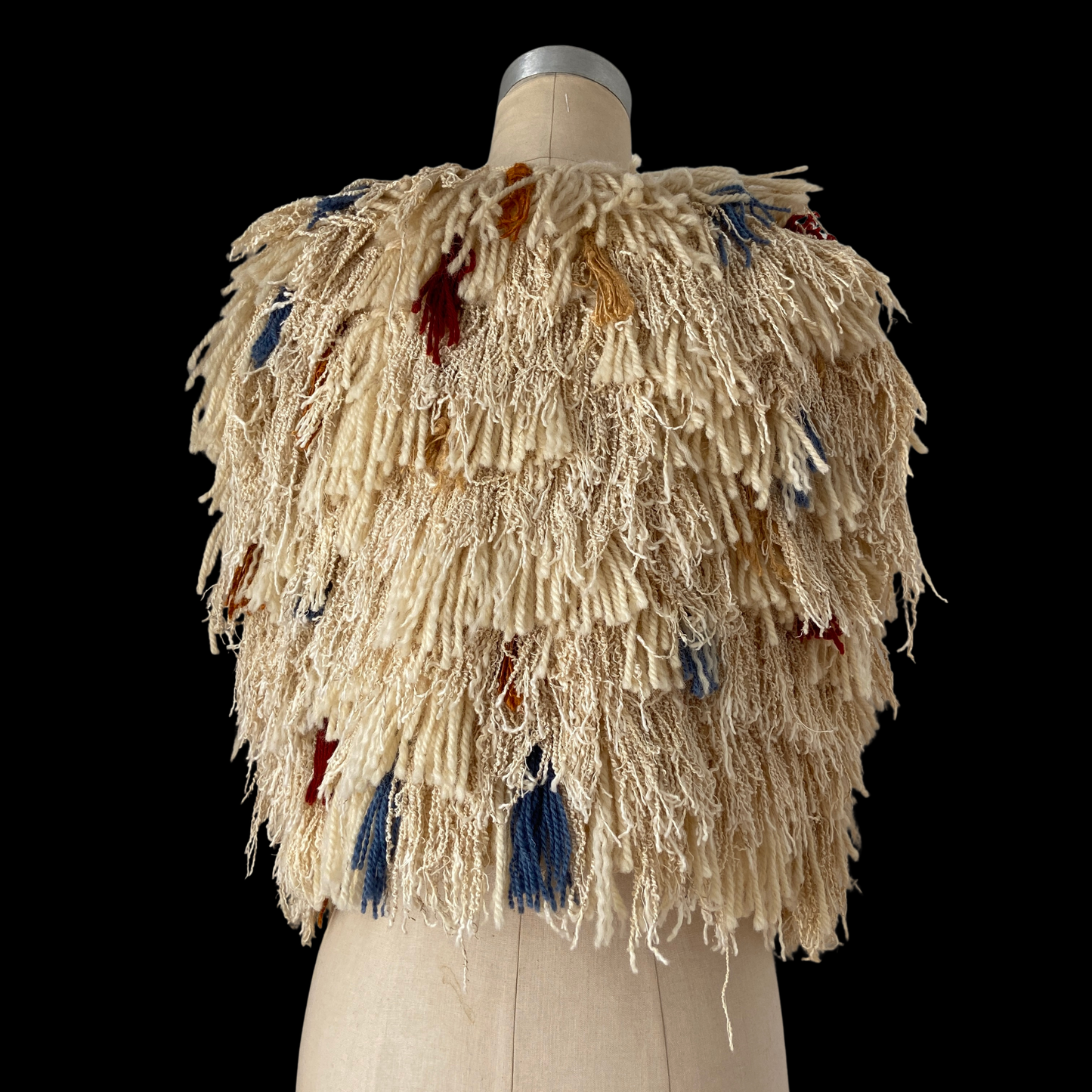 1970s Shaggy Yarn Vest Art To Wear