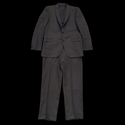 1950s Brown Wool Suit 30 in Waist Custom