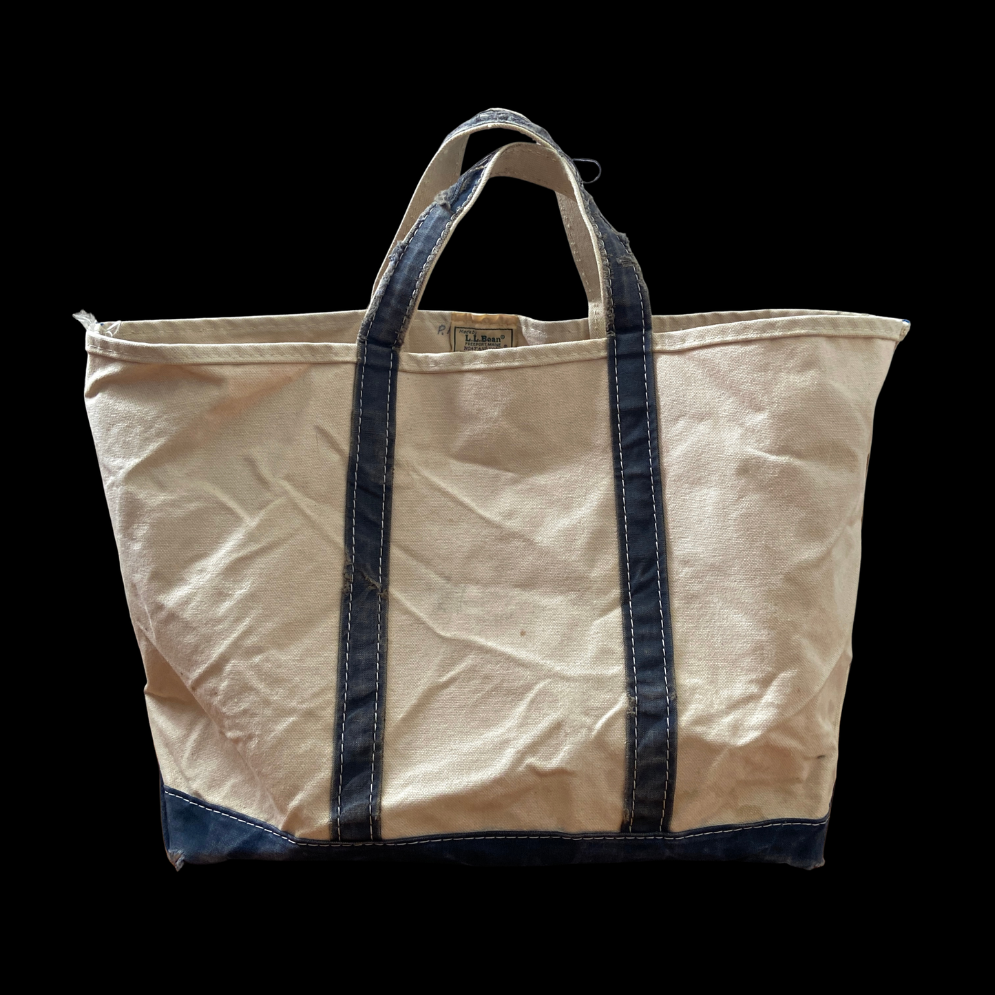 1990s Blue LL Bean Boat and Tote XL Distressed