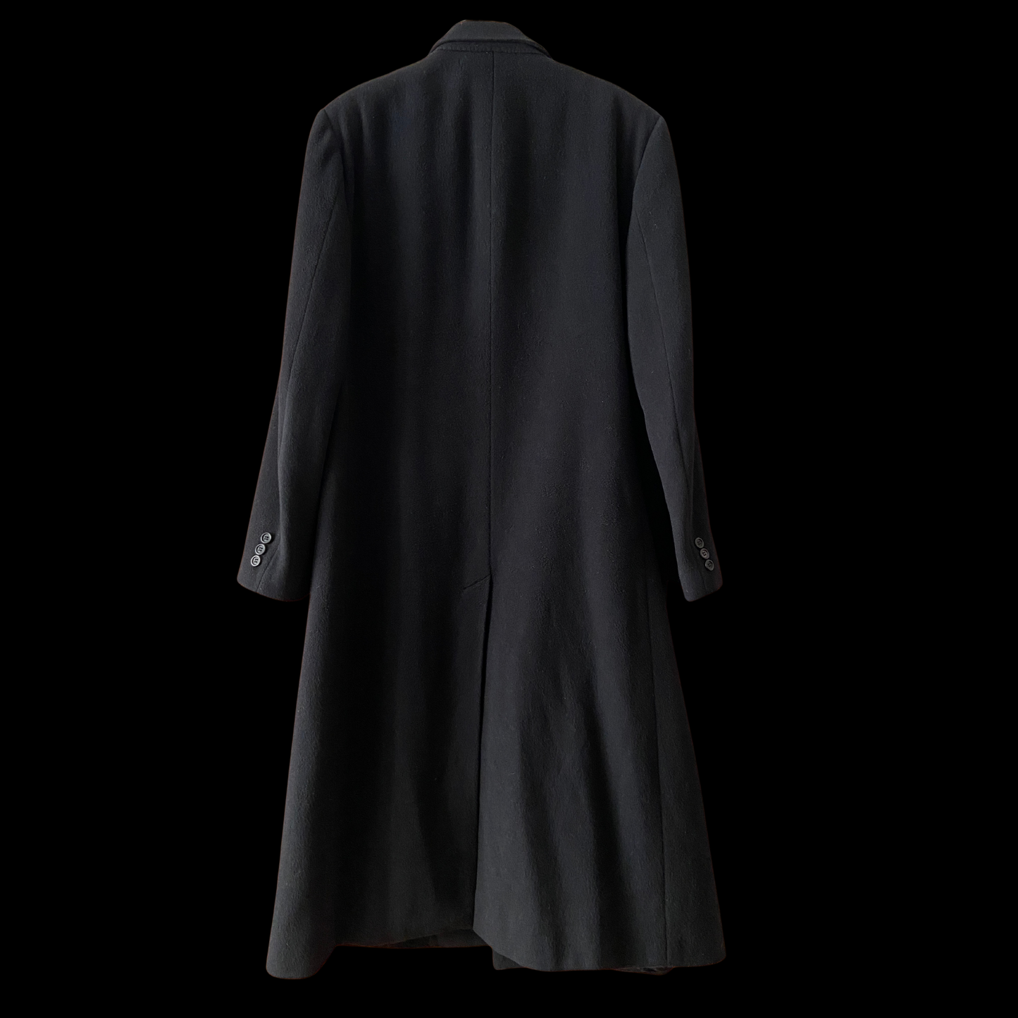 1990s Black Cashmere Coat