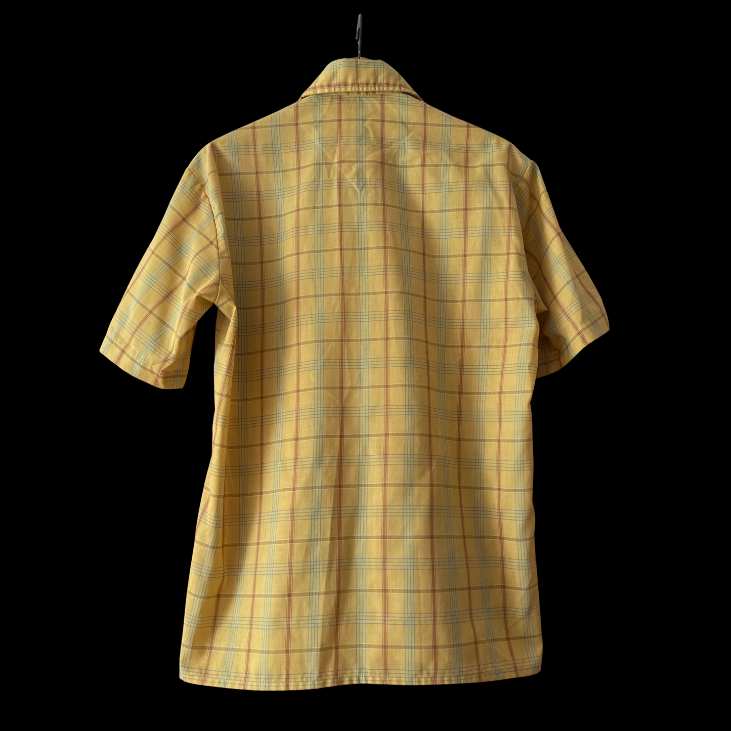 1950s Yellow Plaid Cabana Short Set