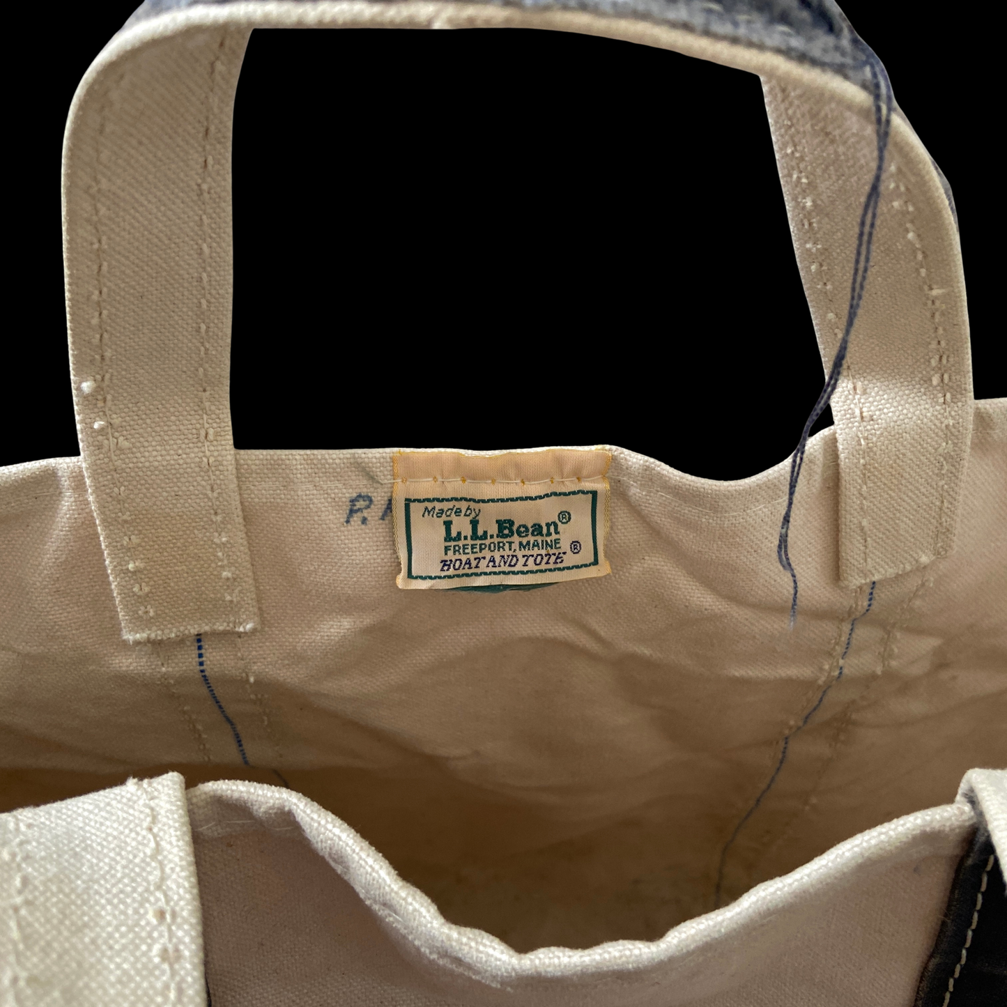1990s Blue LL Bean Boat and Tote XL Distressed
