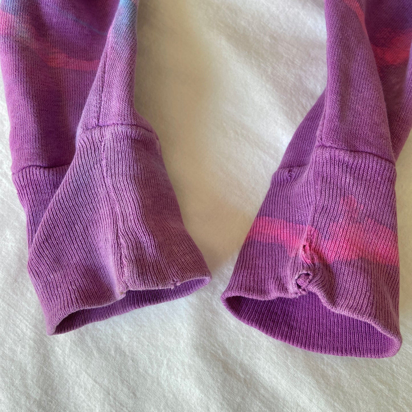 1940s Purple Sweatshirt Batik Hippie Tie Dyed 1960s