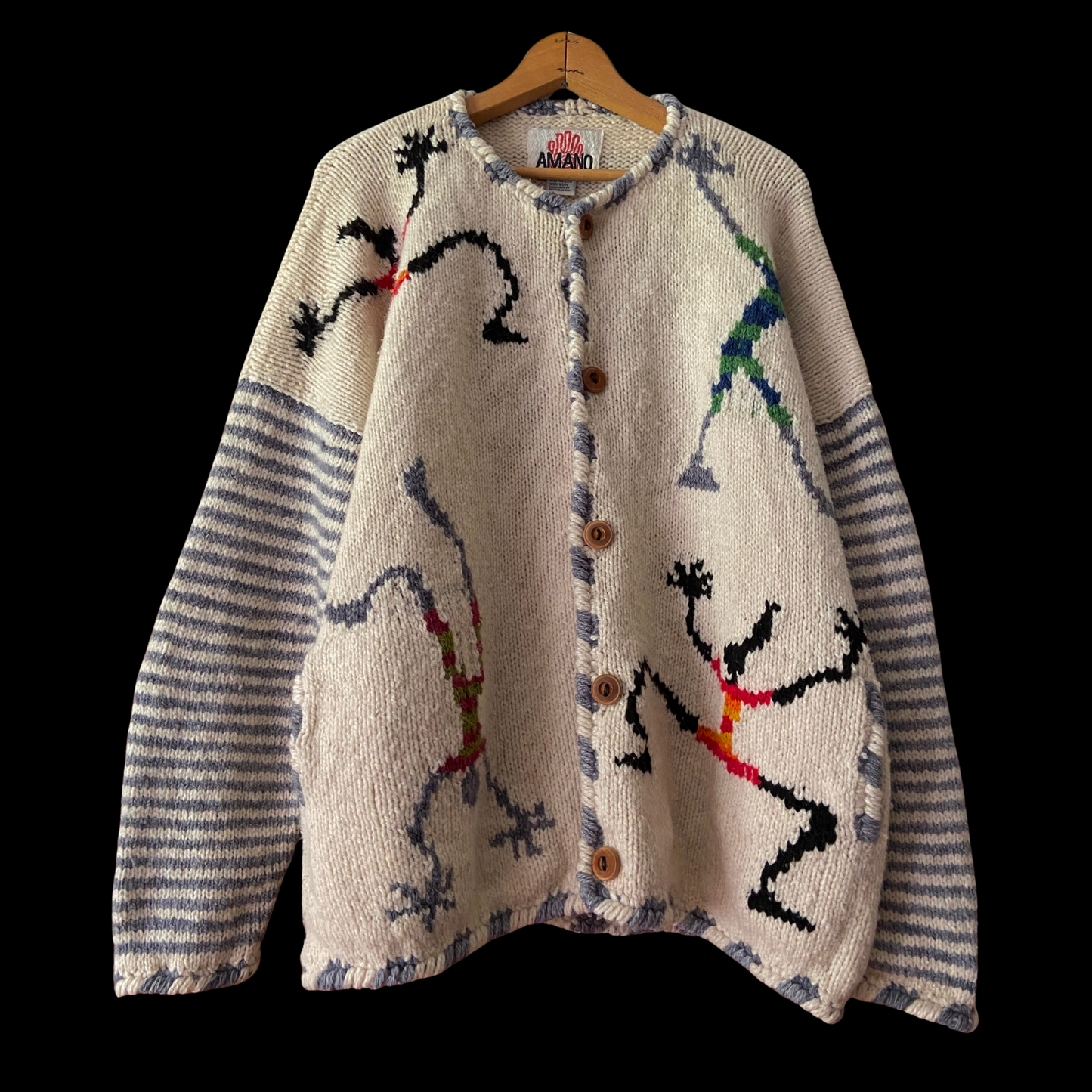 1990s Amano Wool Dancing Cardigan