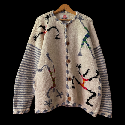 1990s Amano Wool Dancing Cardigan