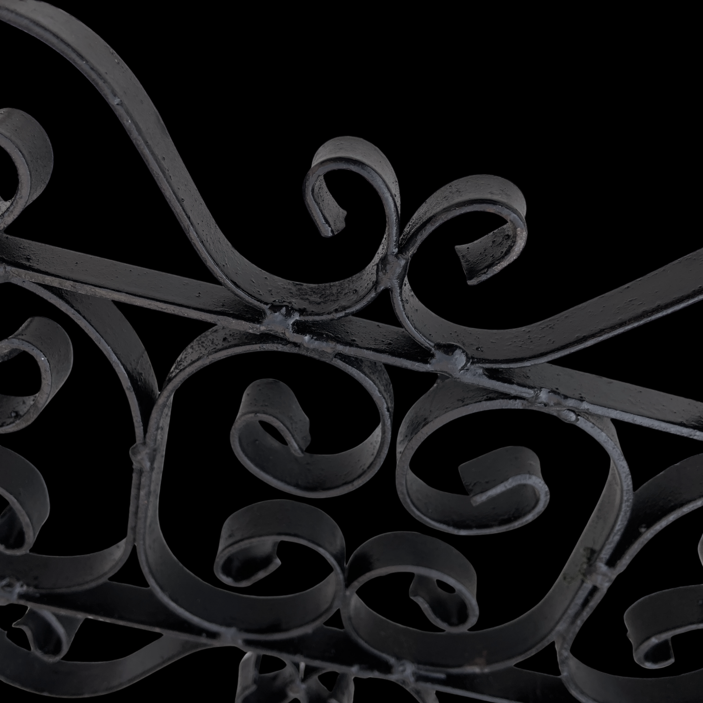 1950s Wrought Iron Fireplace Tool Set Wall Hanger